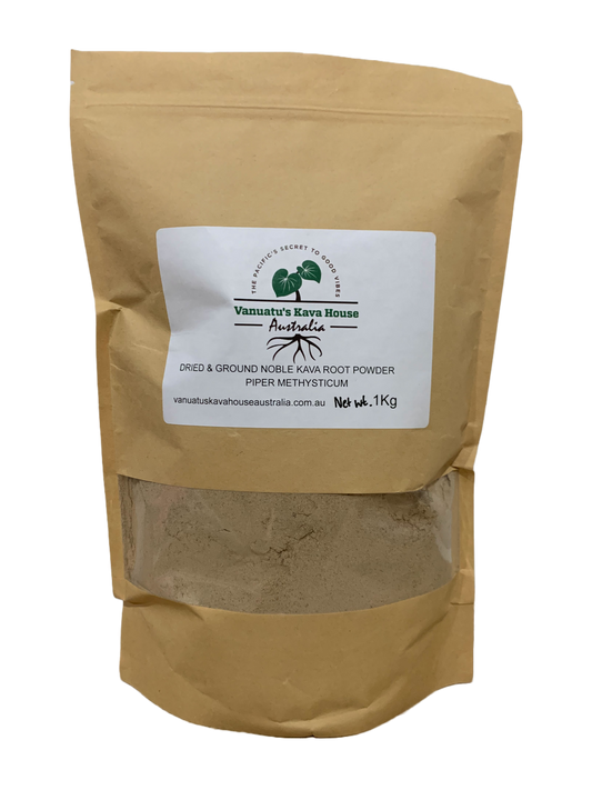 1Kg Kava (Piper Methysticum, dried powder root), Noble Variety