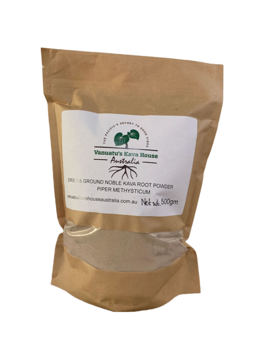 500 grams Kava (Piper Methysticum, dried powder root), Noble Variety